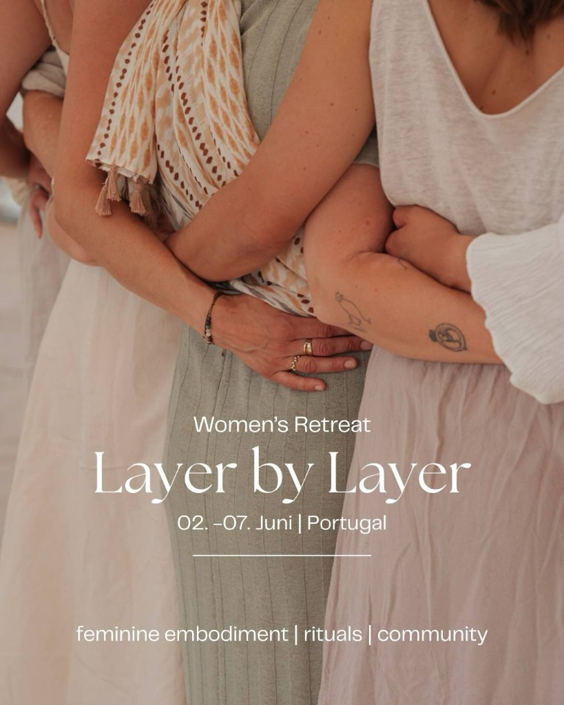 Women embracing at the Layer by Layer retreat